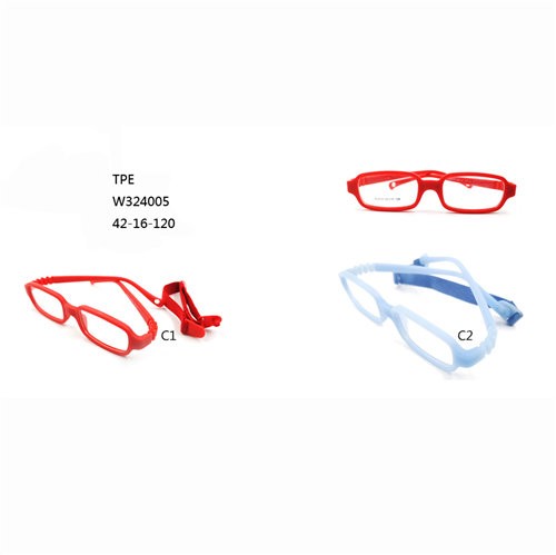 Wholesale Large Frame Glasses Store –  Colorful Baby Optical Frames TPE Eyeglasses  W324005 – Mayya