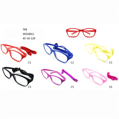 Silver Frame Glasses Vendor –  Colorful Baby Optical Frames TPE Eyeglasses  W324009 – Mayya