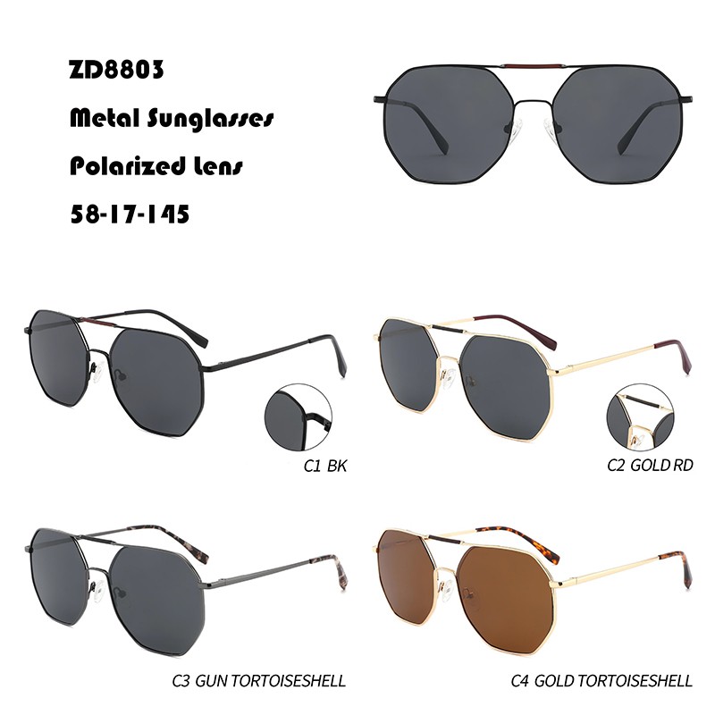 Double Bridge Metal Sunglasses In Stock W3558803