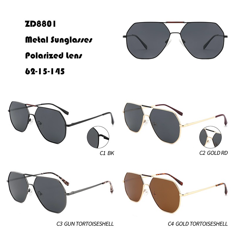 factory customized Prescription Sport Sunglasses - Double Bridge Metal Sunglasses W3558801 – Mayya
