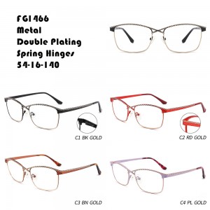 Double Plating Spring Hinges Metal Eyeglasses W355251466