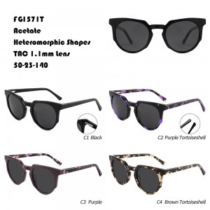 Fashion Heteromorphic Shapes Acetate Sunglasses W355271571T