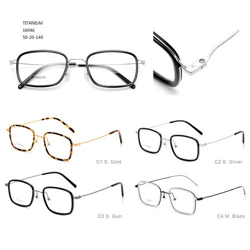 Cheap price Glass Frame Design - Fashion Lunettes Solaires Titanium Japanese Design S41216046 – Mayya