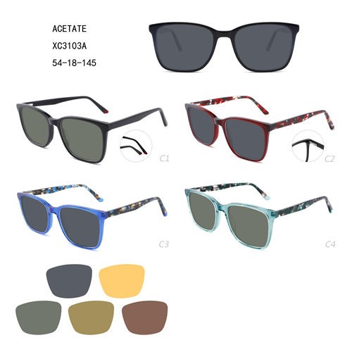 China Manufacturer for Tortoise Sunglasses - Fashion New Design Acetate Lunettes De Soleil Colorful W3483103 – Mayya