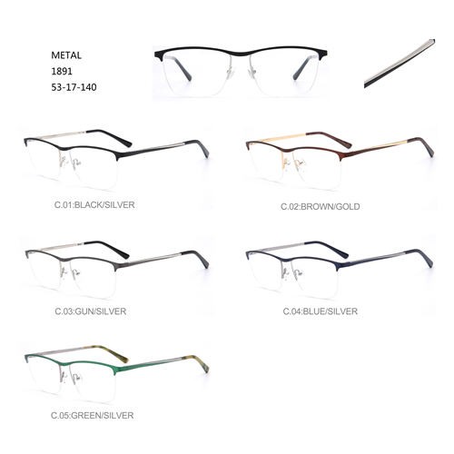 Factory wholesale Specs Frame - Half Frame Metal Eyewear Square Fashion Montures De Lunettes W3541891 – Mayya