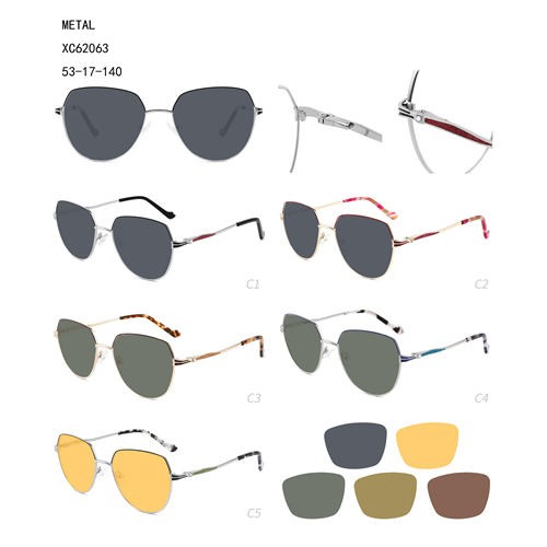 Factory source Mirrored Sunglasses - Hot Model Metal Fashion Amazon Lunettes De Soleil W34862063 – Mayya