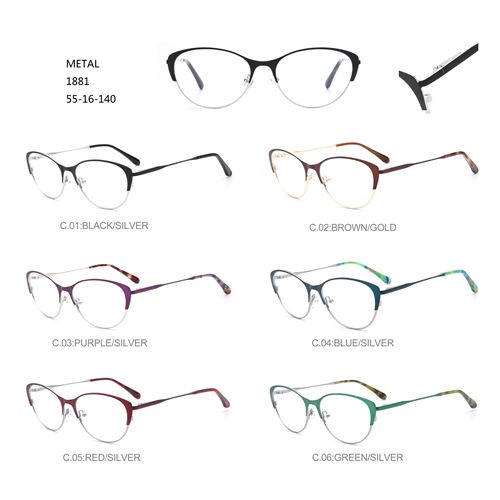 Good quality Gold Frame Glasses - Hot Sale Metal Eyewear Amazon Fashion Montures De Lunettes W3541881 – Mayya