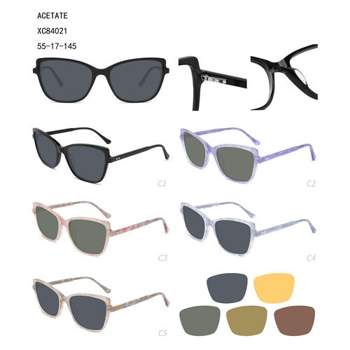 Popular Design for Unique Sunglasses - Hot Sale Women Acetate Cat Lunettes De Soleil Colorful W34884021 – Mayya