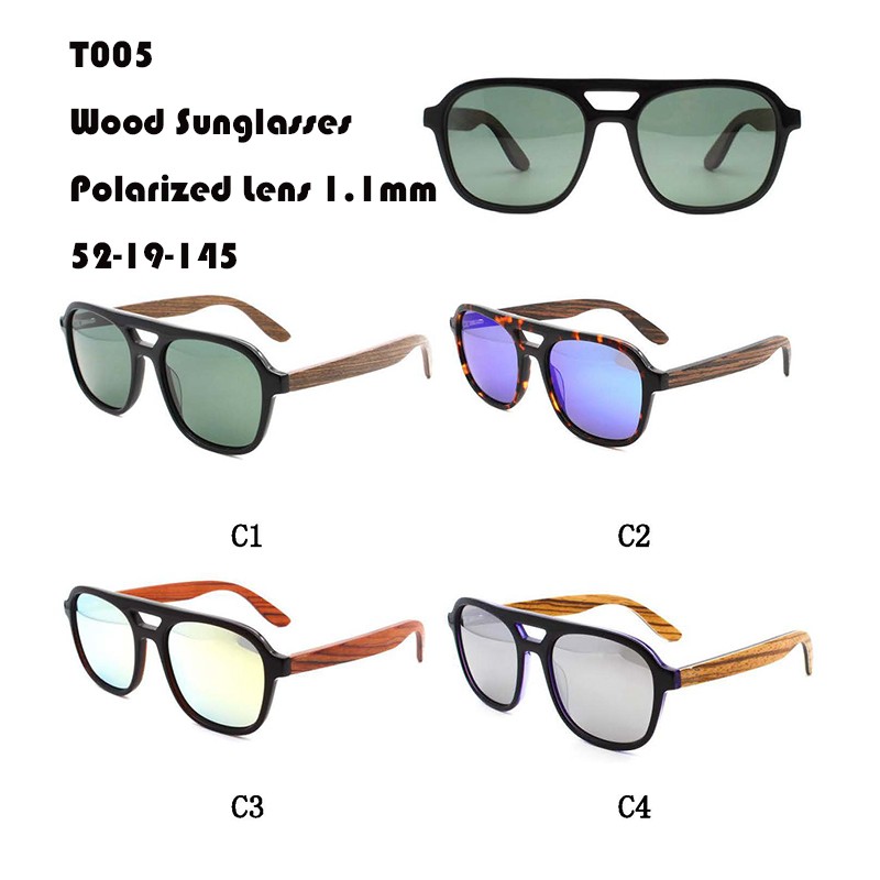 Special Price for Clear Frame Sunglasses - Hot Selling Wood Sunglasses W365005 – Mayya