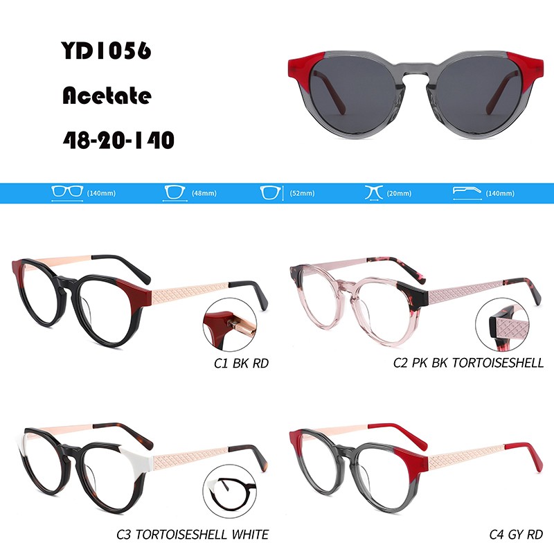 PriceList for Big Sunglasses - Lead-free Acetate Optical Frame W3551056 – Mayya
