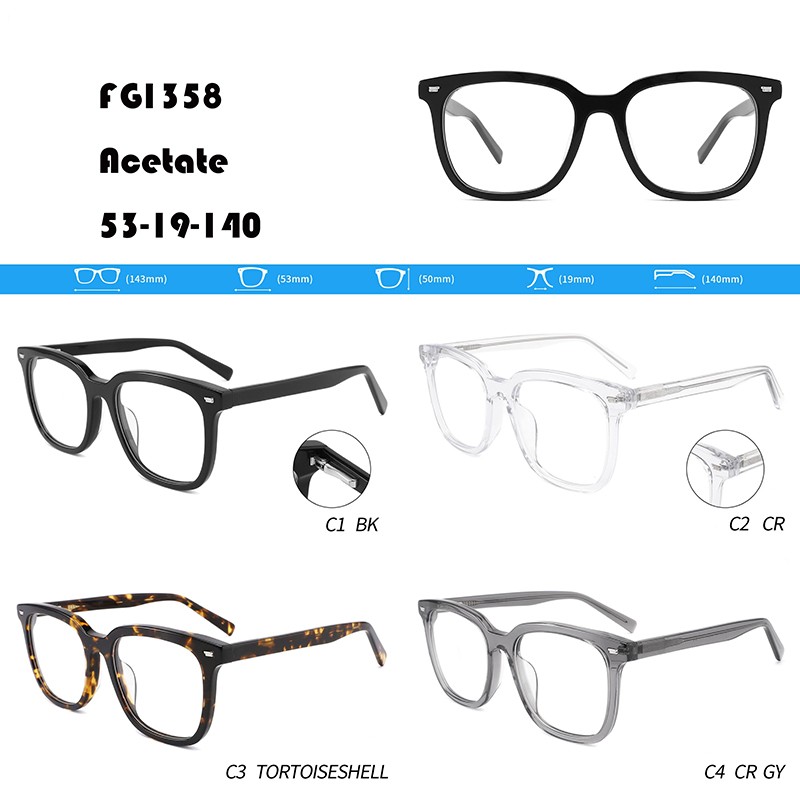 Chinese wholesale Designer Frames - Men Large Frame Acetate Glasses W3551358 – Mayya