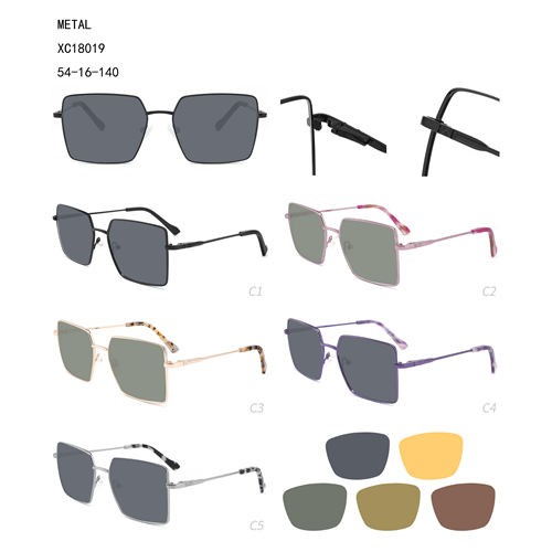 Big discounting Titanium Sunglasses - Metal Fashion Lunettes De Soleil Special Oversize W34818019 – Mayya