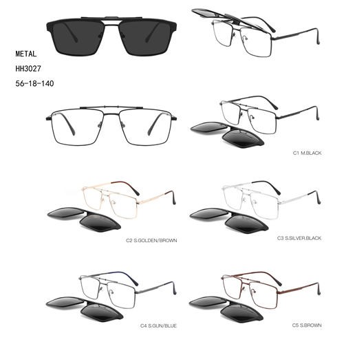 Metal Fashion Polarized Sunglasses Clip On W3483027