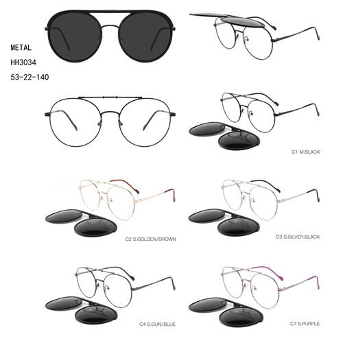 Metal Fashion Polarized Sunglasses Clip On W3483034