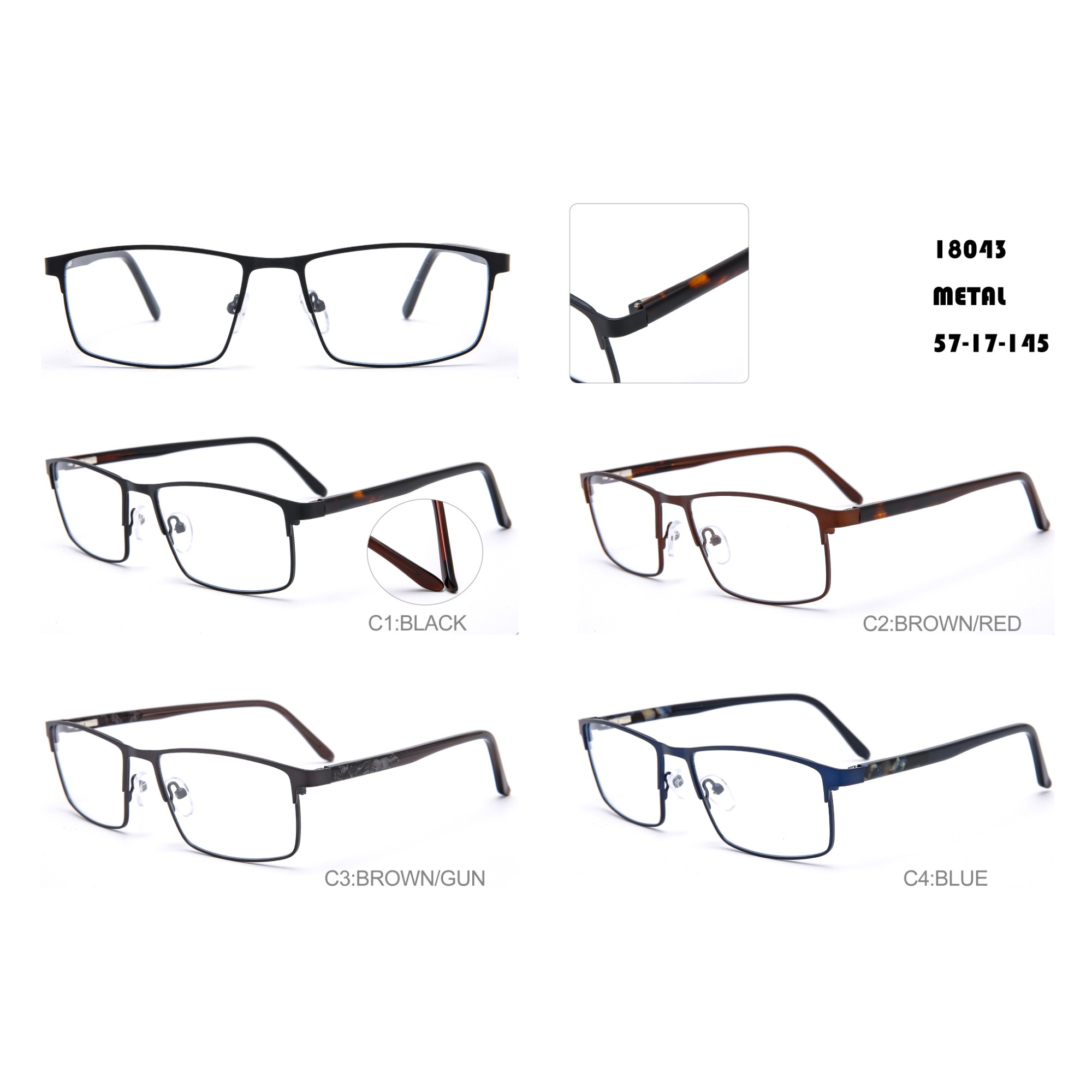 Best quality Optical Frames Online - Metal Glass Frame Eyeglasses W35418044 – Mayya