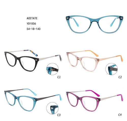 Hot-selling Clear Frames - New Design Retro Colorful Acetate Luxury Gafas Women Cat W3551006 – Mayya
