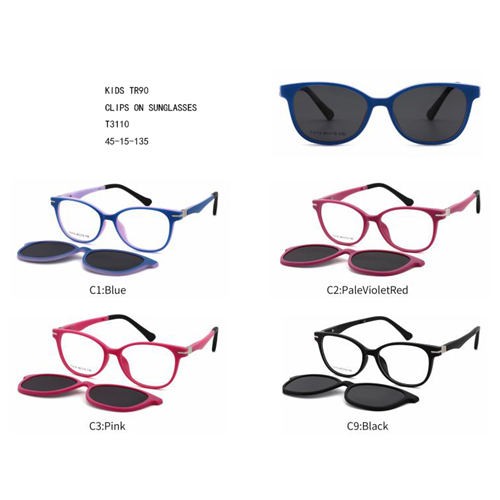 New Design TR90 Clips On Sunglasses Colorful Kids W3453110