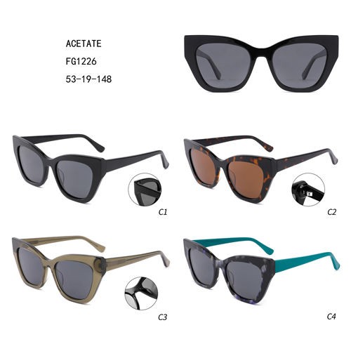 PriceList for Big Sunglasses - Oversize Acetate Women Fashion Lunettes De Soleil Colorful W3551226 – Mayya