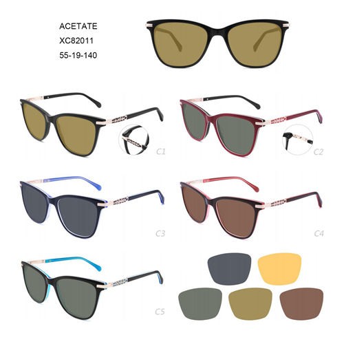 Wholesale Acetate Sunglasses - Oversize New Design Women Lunettes De Soleil Acetate W34882011 – Mayya