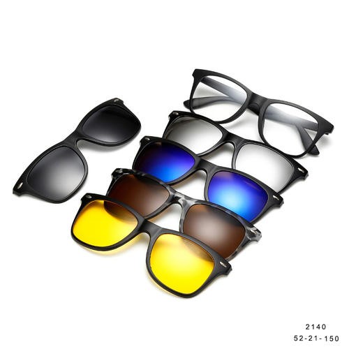 PC Clips On Sunglasses 5 In 1 Monobloc Lens T5252104