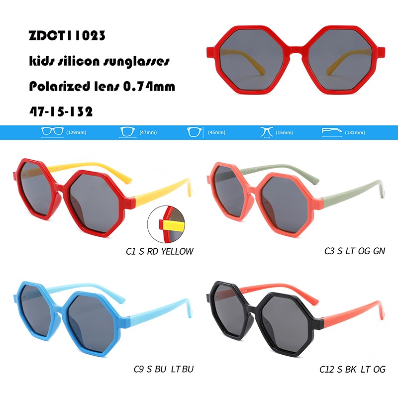 Good Wholesale Vendors Visor Sunglasses - Polygonal Silicone Kids Sunglasses Made In China W35511008 – Mayya