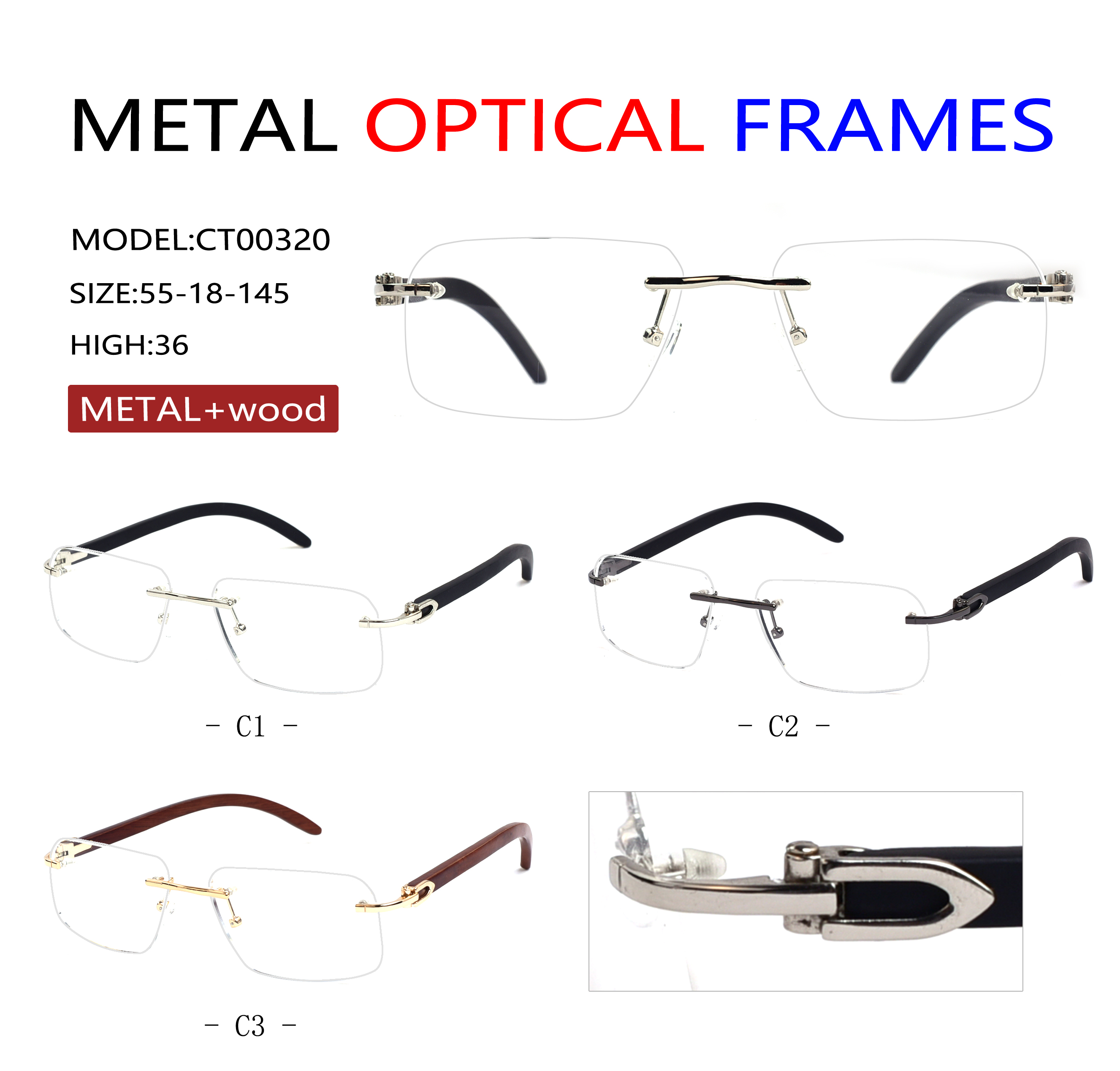 RIMLESS optical frames