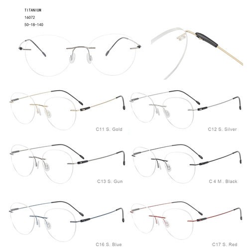 High Quality Eyeglasses Frames - Rimless Luxury Lunettes Solaires Factory Price Titanium S41216072 – Mayya
