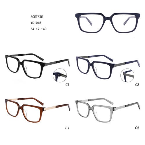 Professional China Eyeglasses Frame - Special Retro Acetate Luxury Gafas Colorful Women Square W3551015 – Mayya