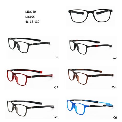Manufacturer for Metal Frame Glasses - Square Hot Sale Kids Eyeglasses TR Colorful Montures De Lunettes W3456105 – Mayya