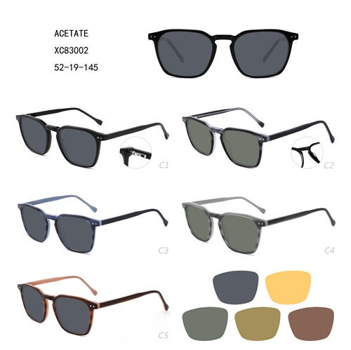 Factory supplied Fancy Sunglasses - Square Oversize Colorful Acetate Lunettes De Soleil Hot Sale W34883002 – Mayya
