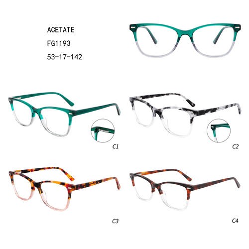 Wholesale Designer Glasses Frames - Women Acetate Good Price Gafas Double Colorful Fashion W3551193 – Mayya