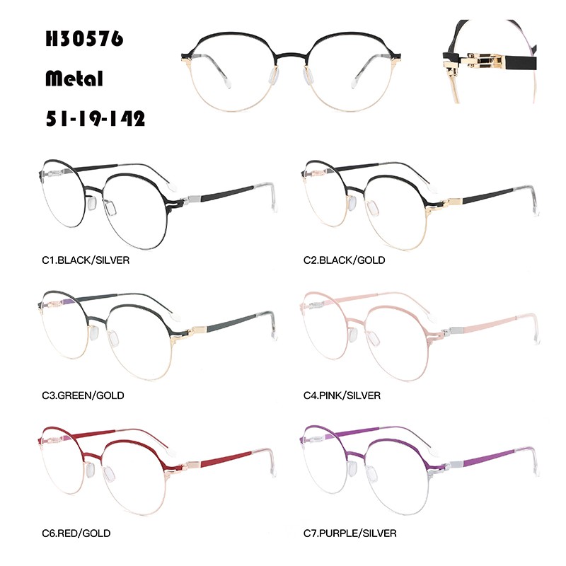 New Arrival China Clear Optical Frames - Women High-end Metal Eyeglasses W36730576 – Mayya