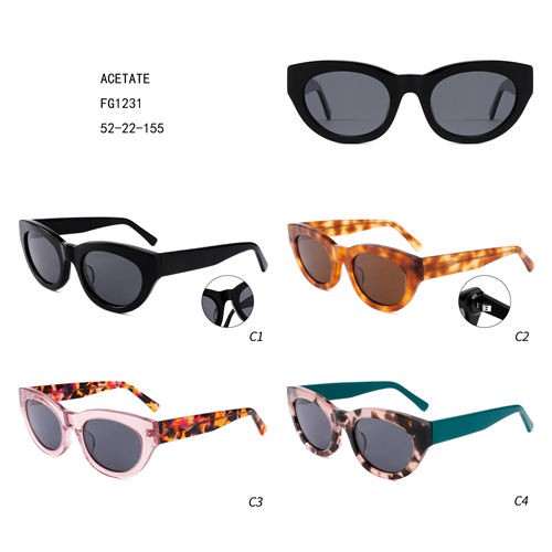 100% Original Sunglasses Polarized - Women Luxury Fashion Colorful Acetate Lunettes De Soleil W3551231 – Mayya