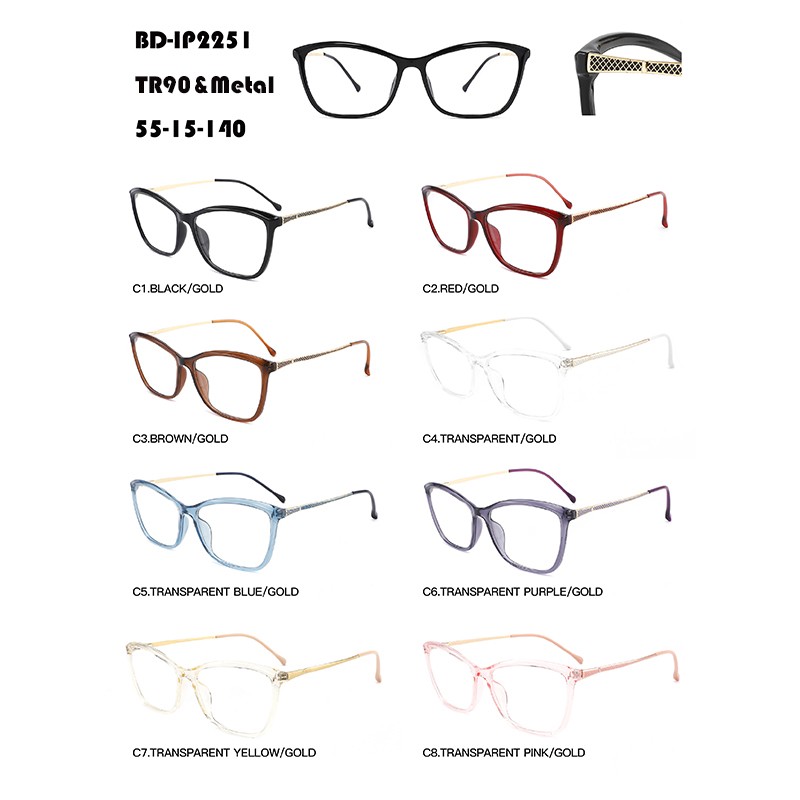 Chinese wholesale Designer Frames - Women Personality TR90 Eyeglasses W3672251 – Mayya