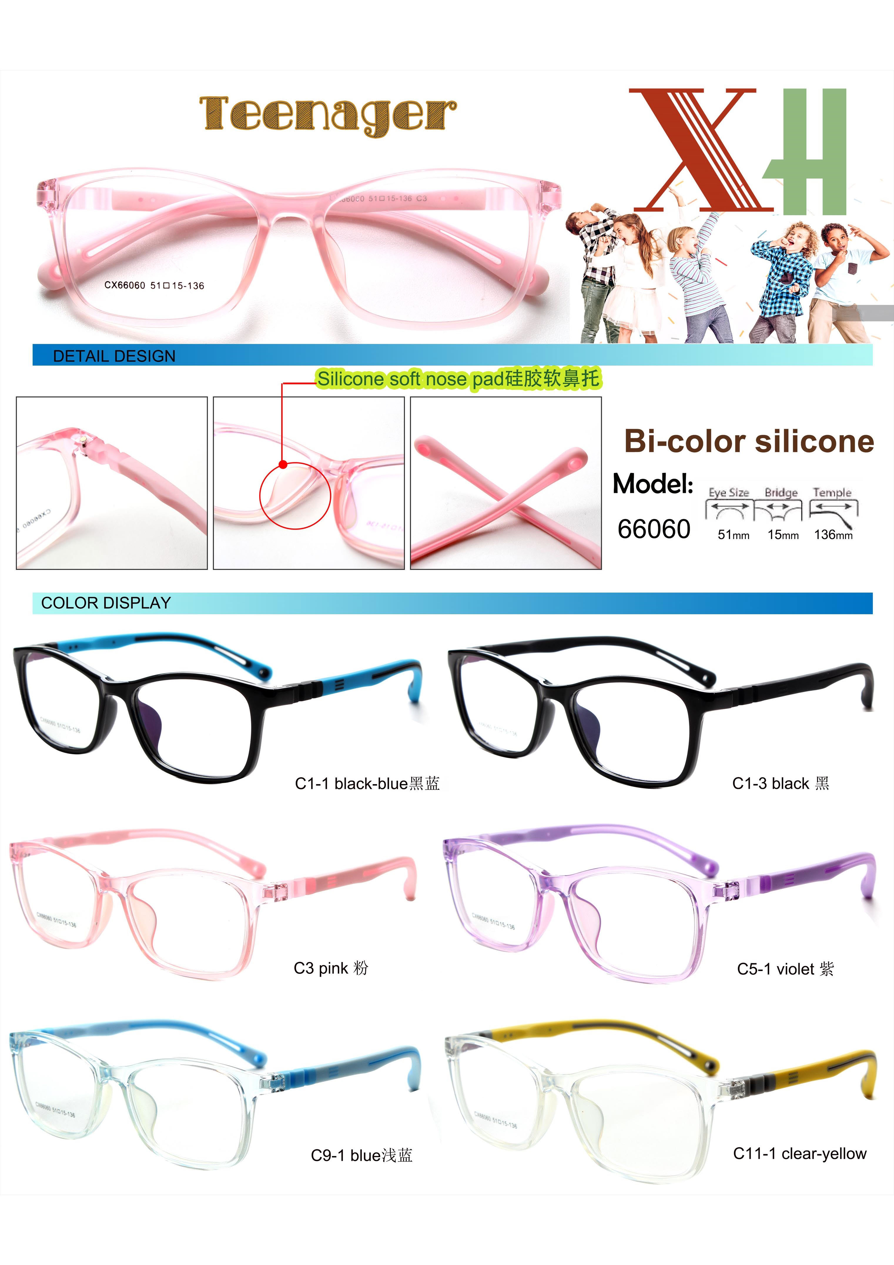 eyeglasses bi-color