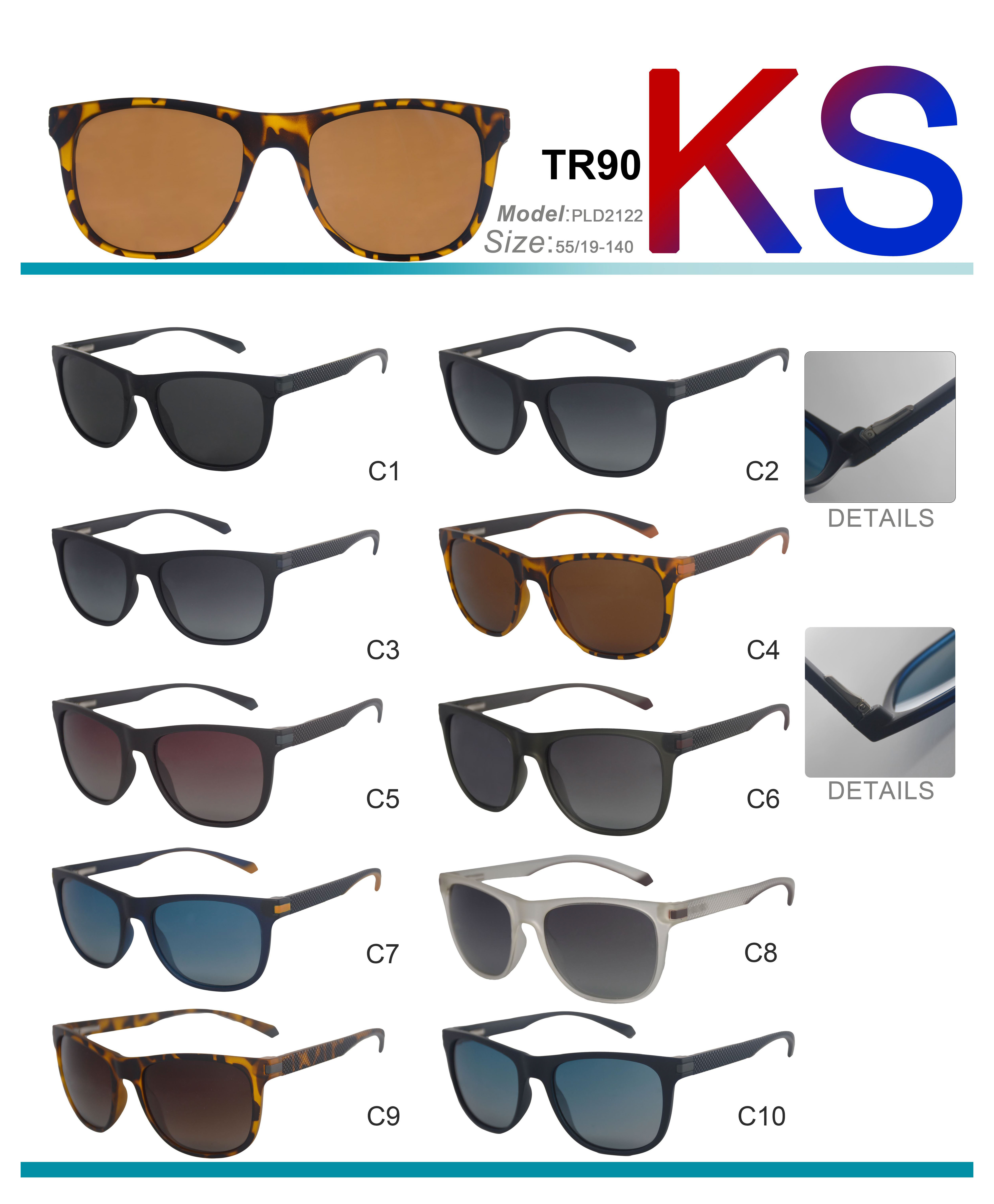 polarized double colors sunglasses