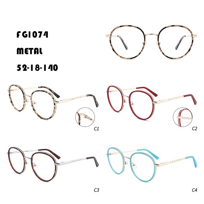 2022 China New Design Luxury Glasses Frames - Square Metal Frame Glasses W3551074 – Mayya
