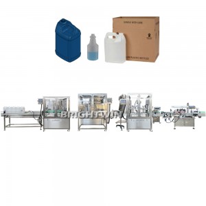 Brightwin Big bottle rotor pump Filling Capping muti-function Labeling Machine Line For A Customer From USA
