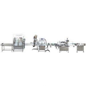 Brightwin engine oil filling capping labeling machine line for a customer from Saudi Arabia