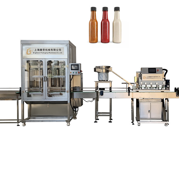 BRIGHTWIN Full-automatic servo motor jam sauce bottle filling capping and labeling machine with plastic bottles Featured Image