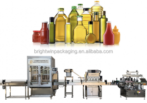 BRIGHTWIN Oil filling machines labeling machine Cooking Oil Plastic Bottle Filling Labelling Machines