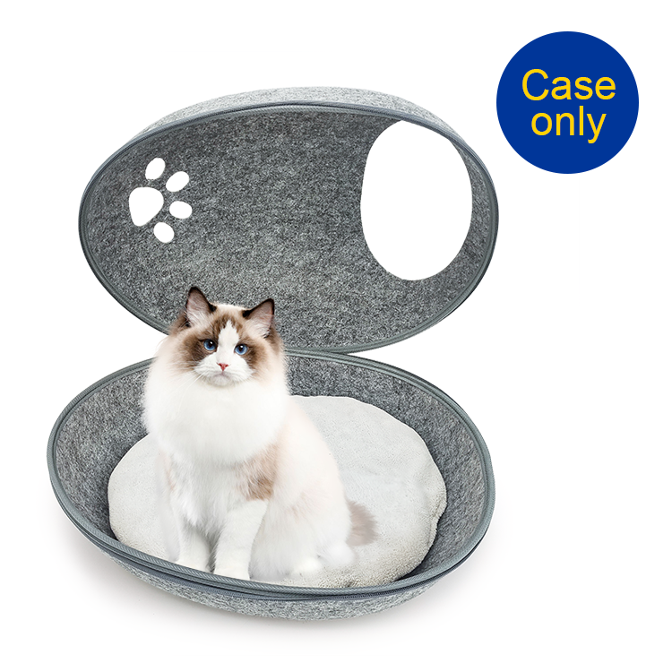 Custom felt pet carriers lightweight pet cages & houses for cat with window