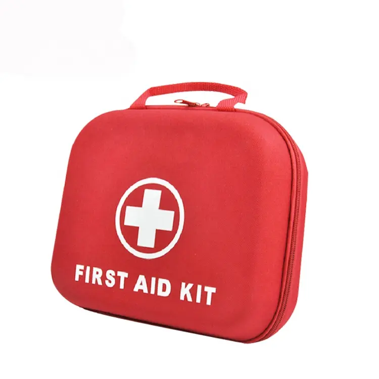 Shopkeeper recommended carrying hard EVA case for portable trauma kit workplace first aid kit