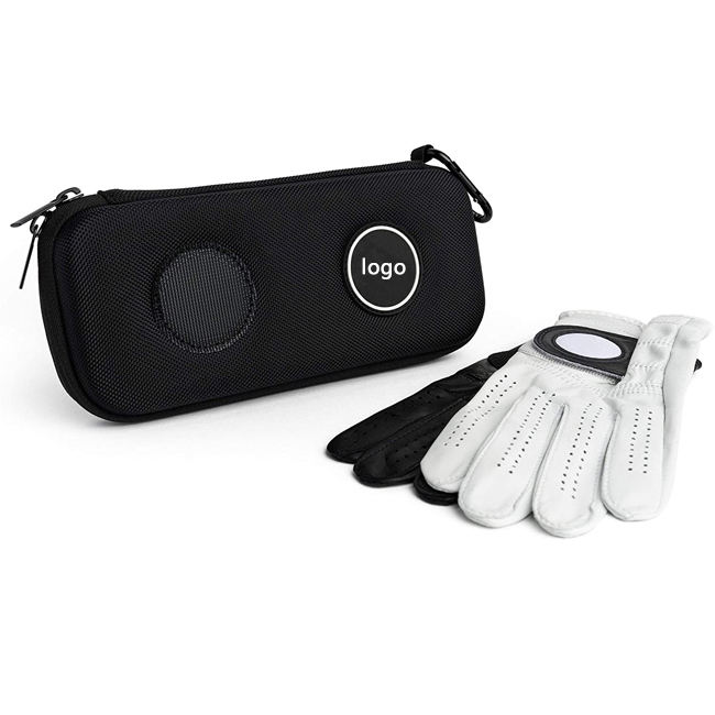 Custom Zipper Golf Performance Gloves Holder Storage Bag EVA Carry Glove Case for Golfer