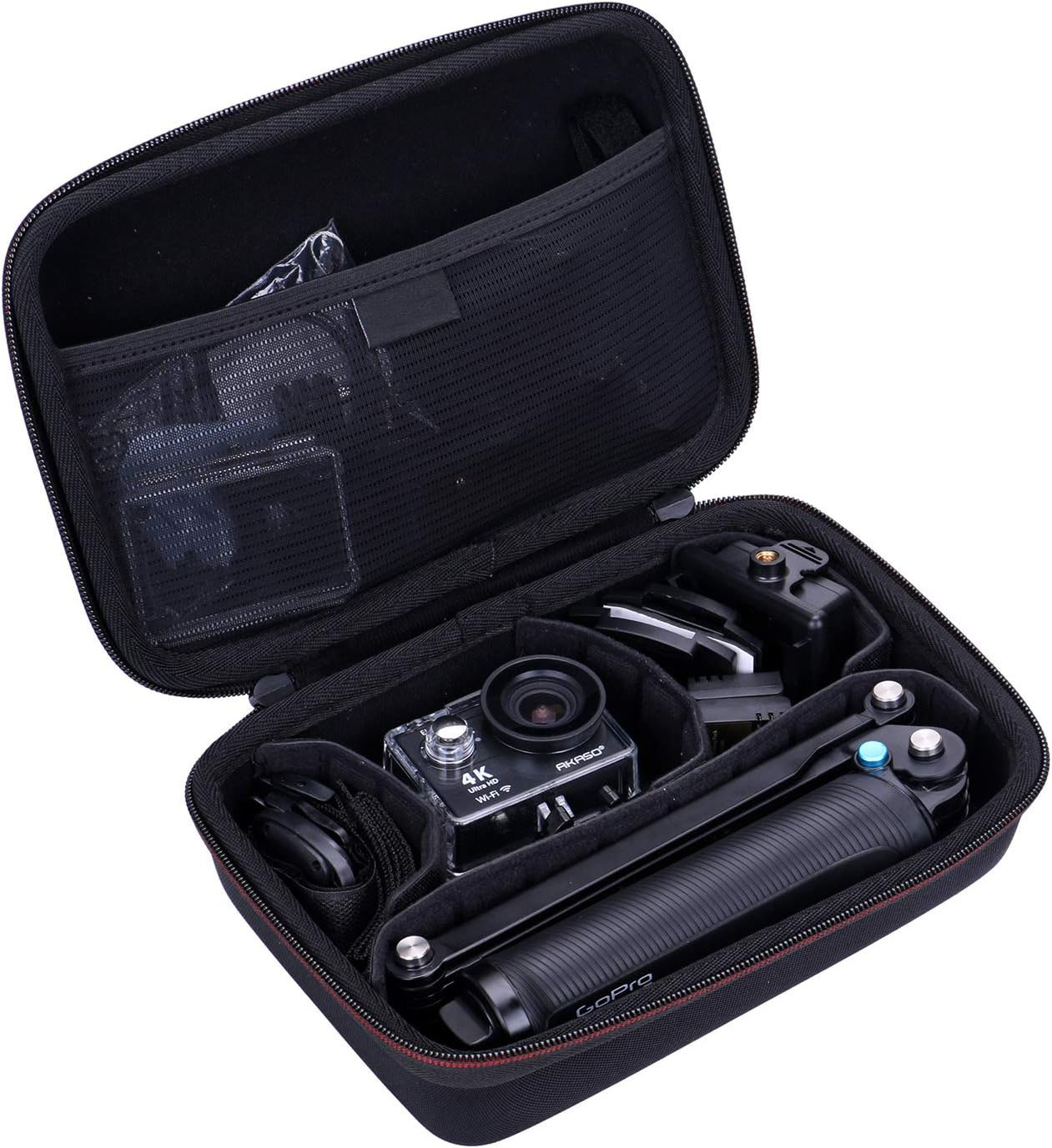 Camera case EVA storage bag for sports action camera (camera + stand + accessory box)