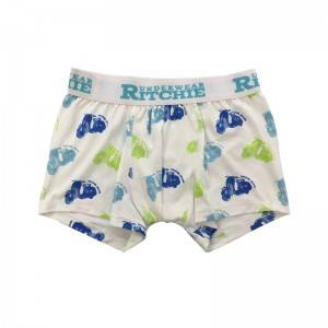 Factory making Lounge Swimwear - Comfortable Trunk style 100% Polyester mens boys Swim underwear   – baishiqing