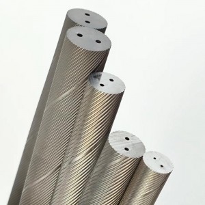 Two helical holes Cemented Carbide rods for End Mills Cutting Tools