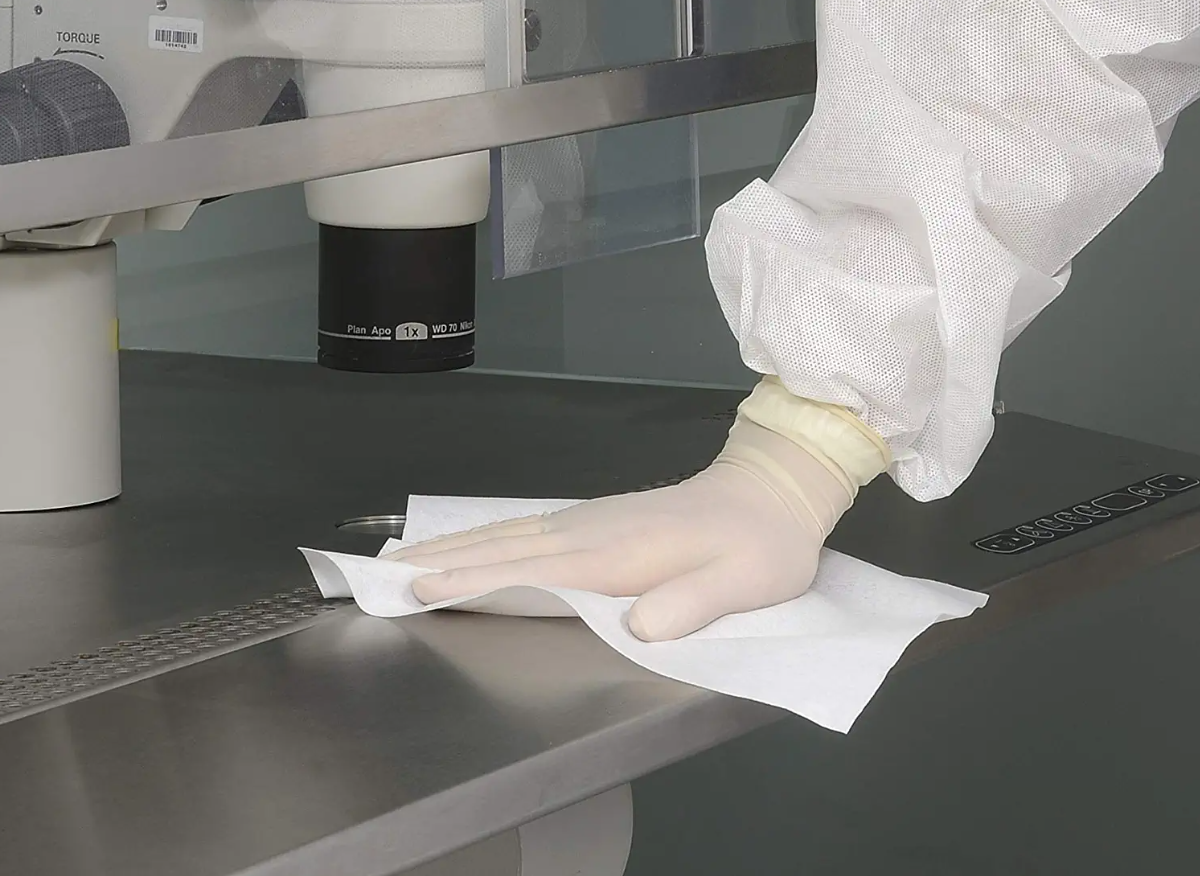 Quality evaluation method of dust-free cloth