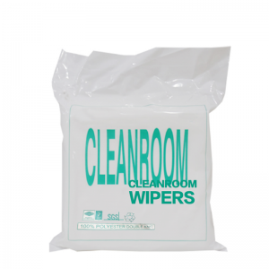 Polyester cleanroom wiper