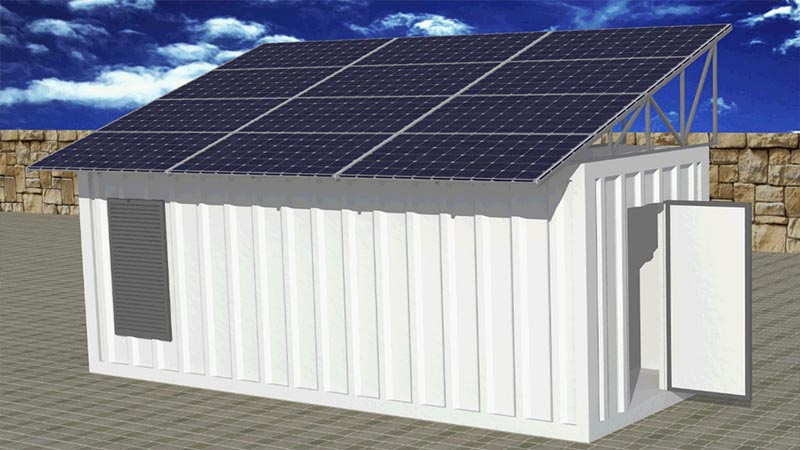 China Prefab Steel Warehouse Manufacturers Suppliers –   Solar Systems with Container Power rooms  – Borton